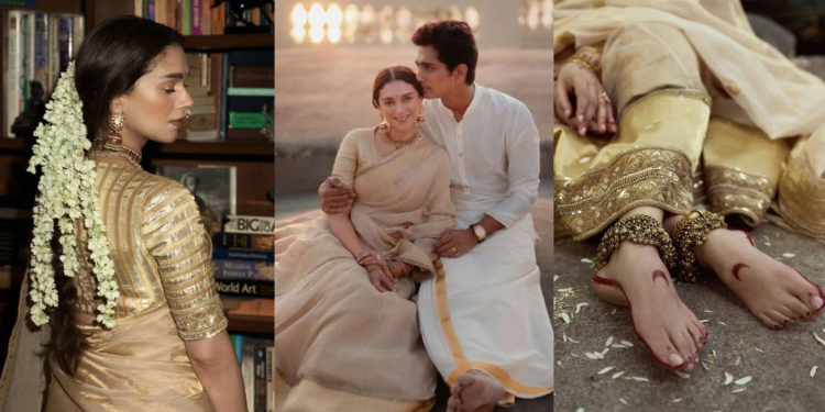 ادیتی راؤ حیدری اور سدھارتھ کی شادی کی تصاویر بھی وائرل ہو گئیں 1 ادیتی راؤ حیدری اور سدھارتھ کی شادی کی تصاویر بھی وائرل ہو گئیں