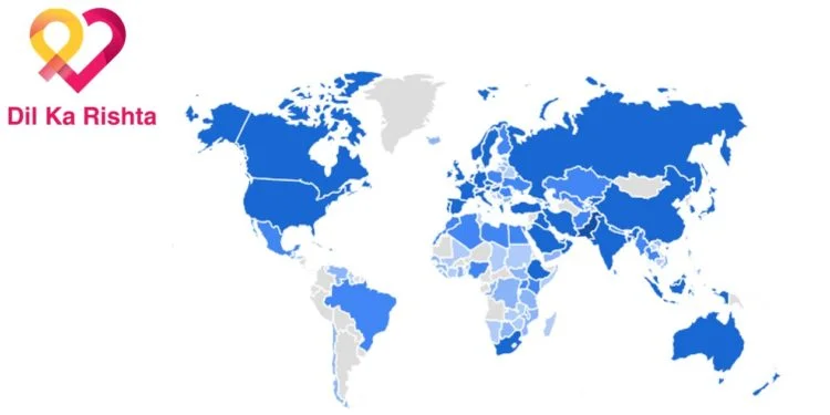 Dil Ka Rishta App Goes Global, Pakistanis can now find Rishta Profiles from 78 Countries 1 Dil Ka Rishta App Goes Global, Pakistanis can now find Rishta Profiles from 78 Countries