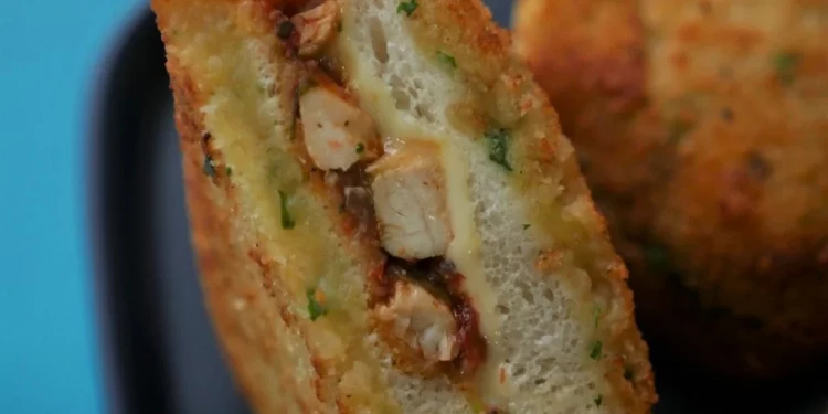 A Delicious Take: Chicken Stuffed Potato Sandwich