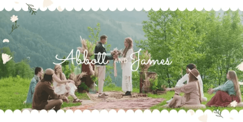 Personalized Text and Captions for pre wedding shoot videos